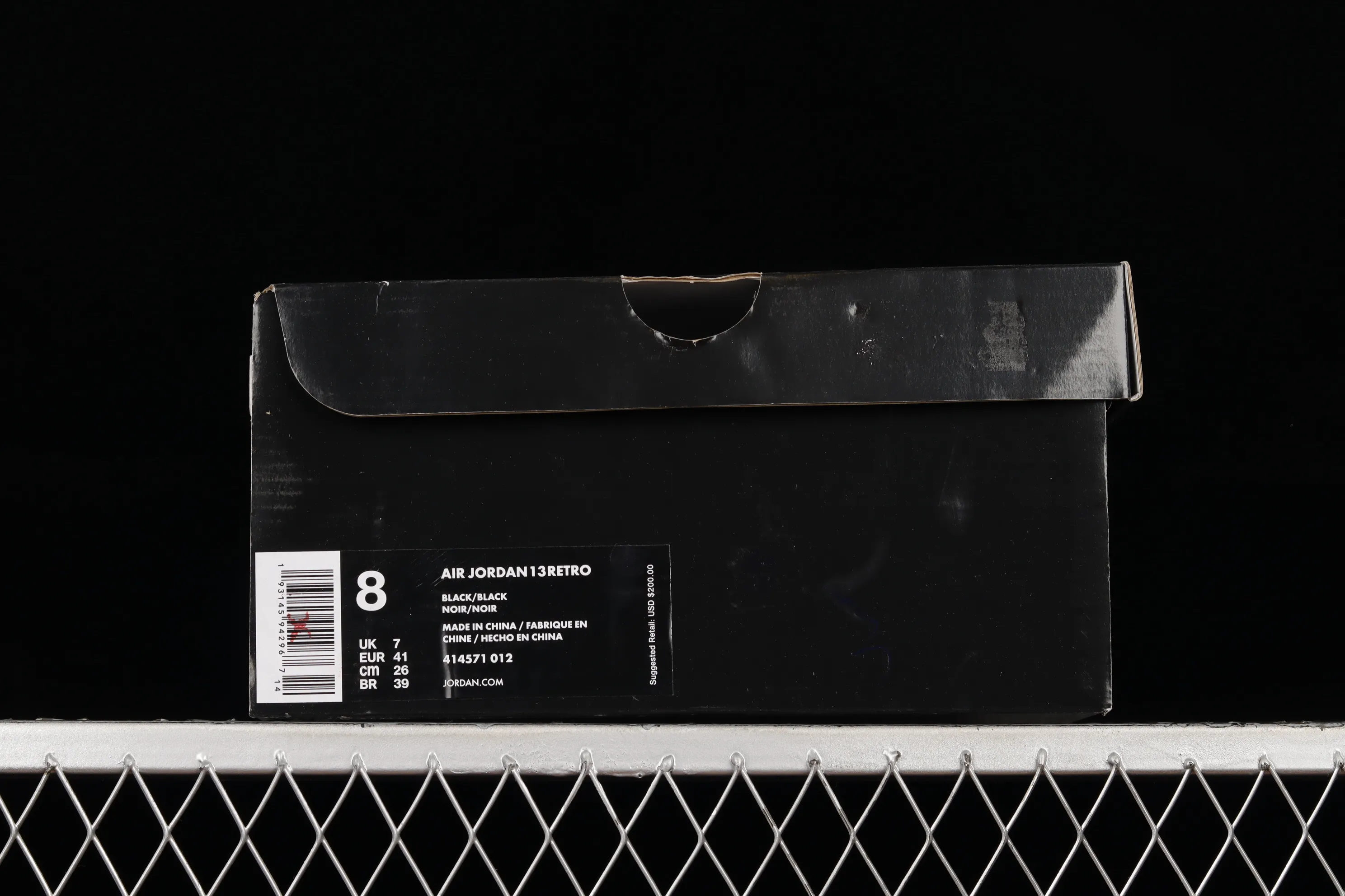 All categories Air Jordan Jordan series basketball shoes Air Jordan 13 Nk Air Jordan 13 "Cap and Gown" AJ13 Joe 13 black cat patent leather high-end replica basketball shoes 414571-012